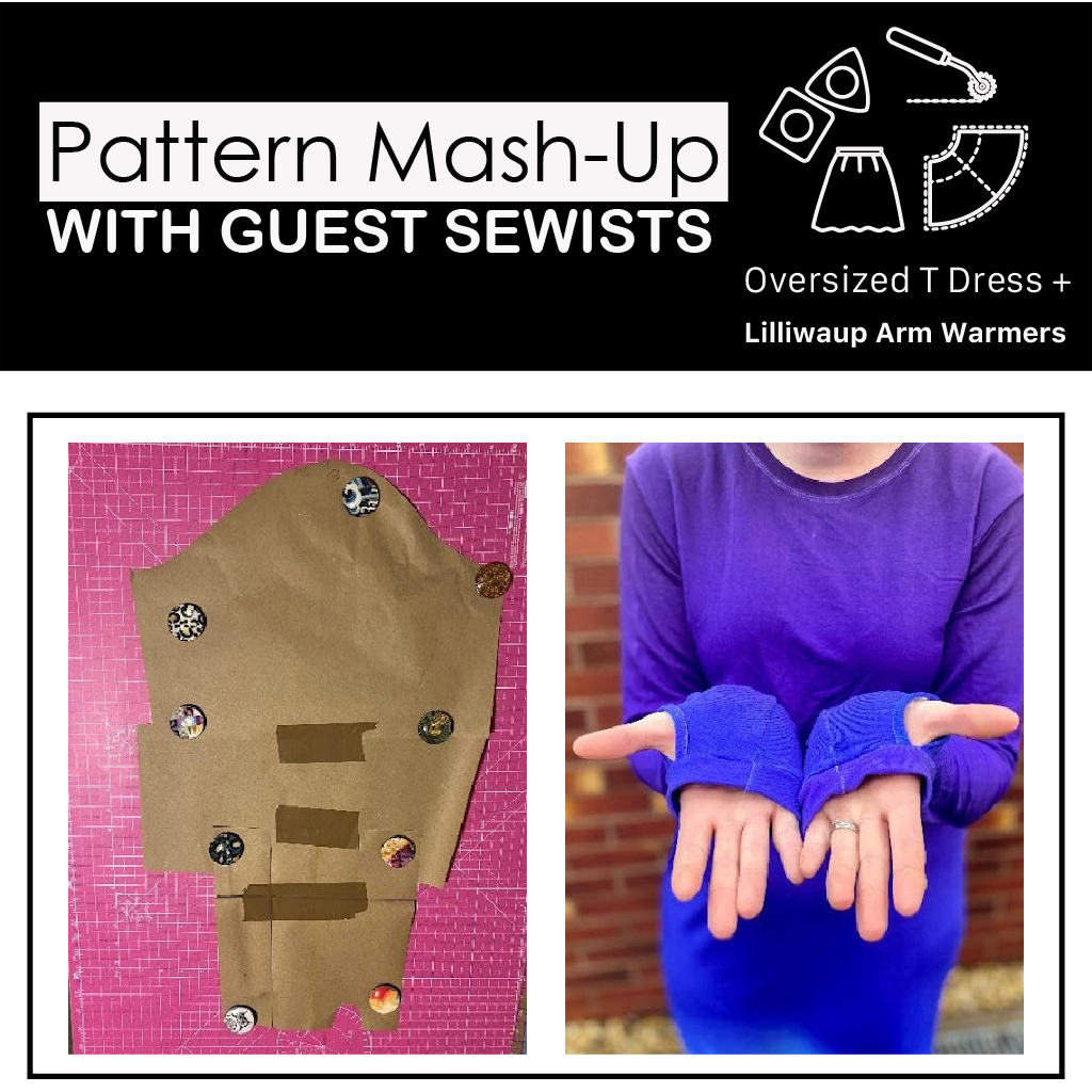 Mash-Up | Oversized Tee Dress + Lilliwaup Arm Warmers