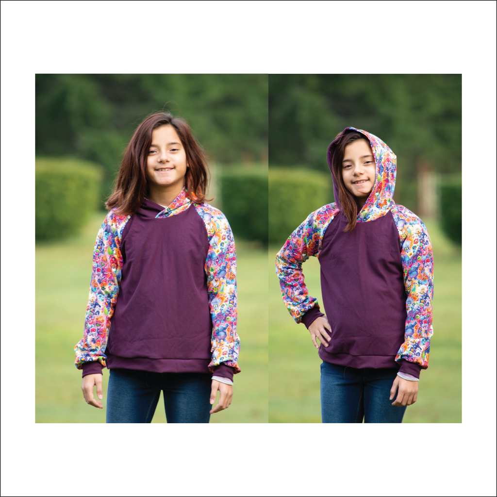 BUNDLE Pearson Pullover Raglan | Adult Sizes S0c-M4c | Child Sizes 12M-14 | Beginner Level Sewing Pattern