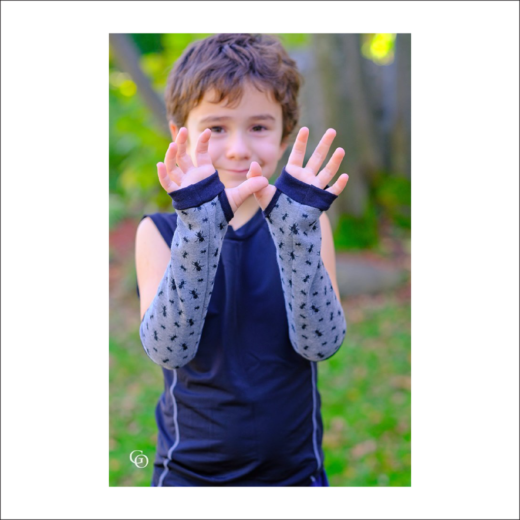 Lilliwaup Arm Warmers | Baby to Adult Sizes 12M - 6XL | Beginner Level Sewing Pattern