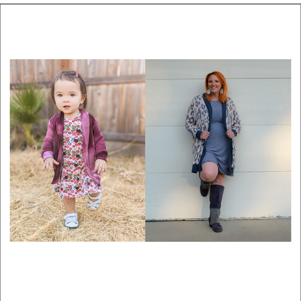 BUNDLE Clear Creek Cardigan | Adult Sizes S1 - L3 | Baby - Big Kid Sizes NB - 18 | Beginner Level Sewing Pattern