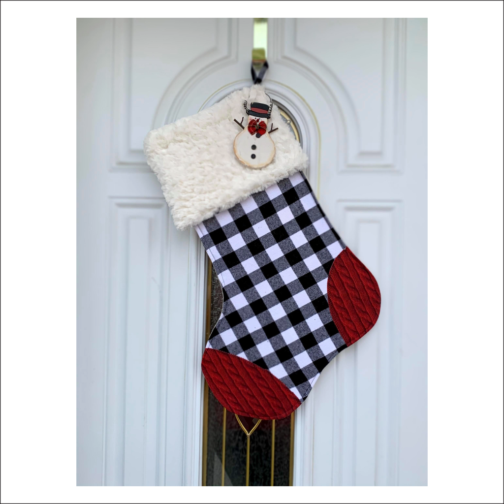 Holly Jolly Stocking | Free Pattern Pieces | Beginner Level Sewing Pattern