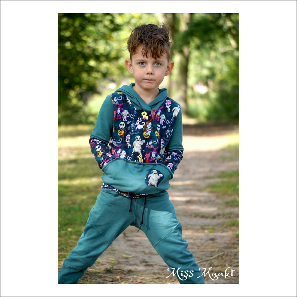Hoodsport Hoodie | Baby to Big Kid Sizes 6M - 14 | Beginner Level Sewing Pattern