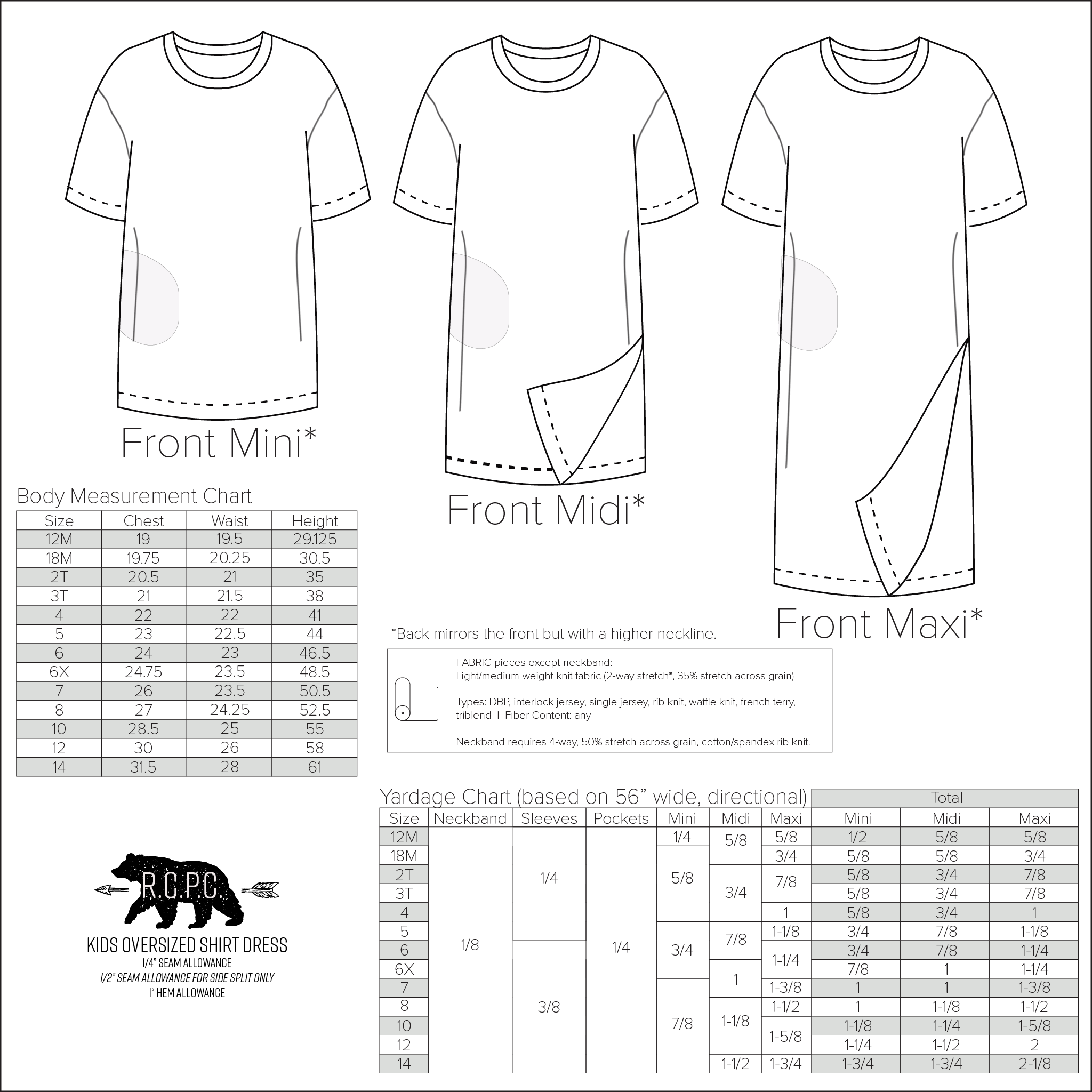 Size chart tshirt  T shirt sewing pattern, Size chart tshirt