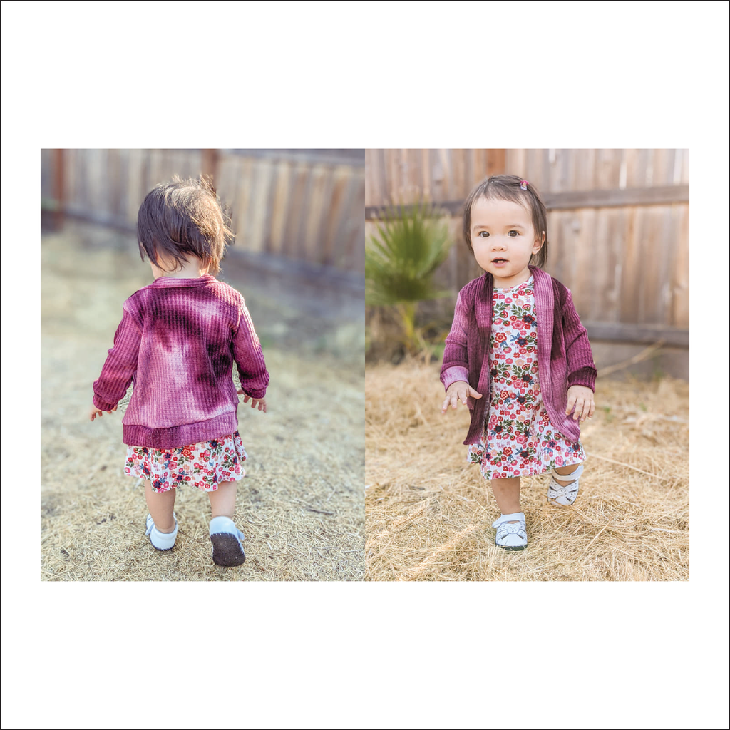 Clear Creek Cardigan |  Baby to Big Kid Sizes NB - 18 | Beginner Level Sewing Pattern