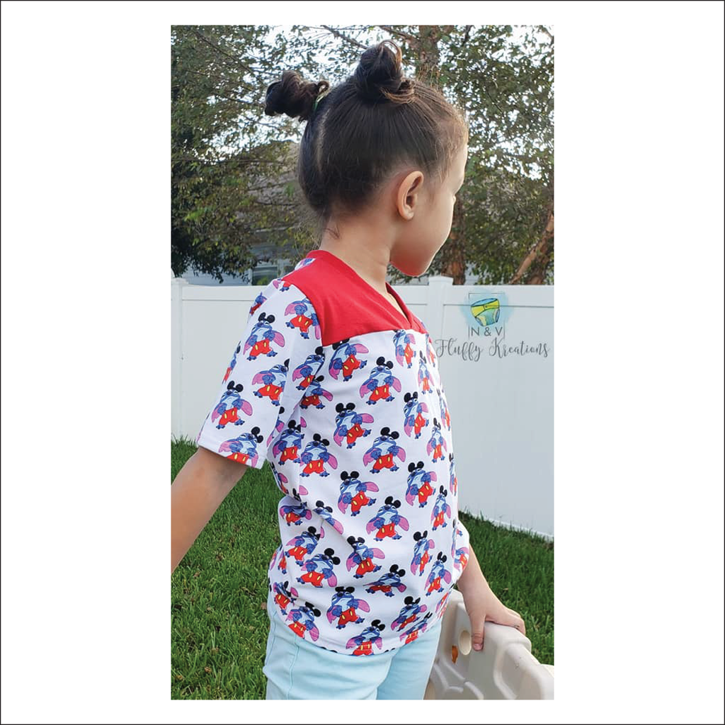 Kingdome Football Jersey Tee | Child Sizes 2T-16 | Beginner Level Sewing Pattern