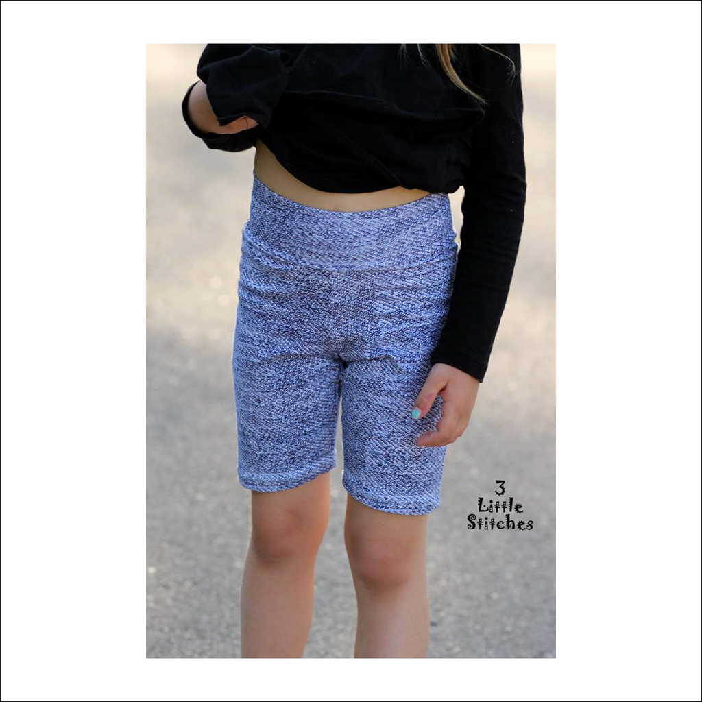 Lafayette Ave. Leggings, Capris and Shorts | Regular and Slim Fit - Child Sizes 2T-10 | Beginner Level Sewing Pattern