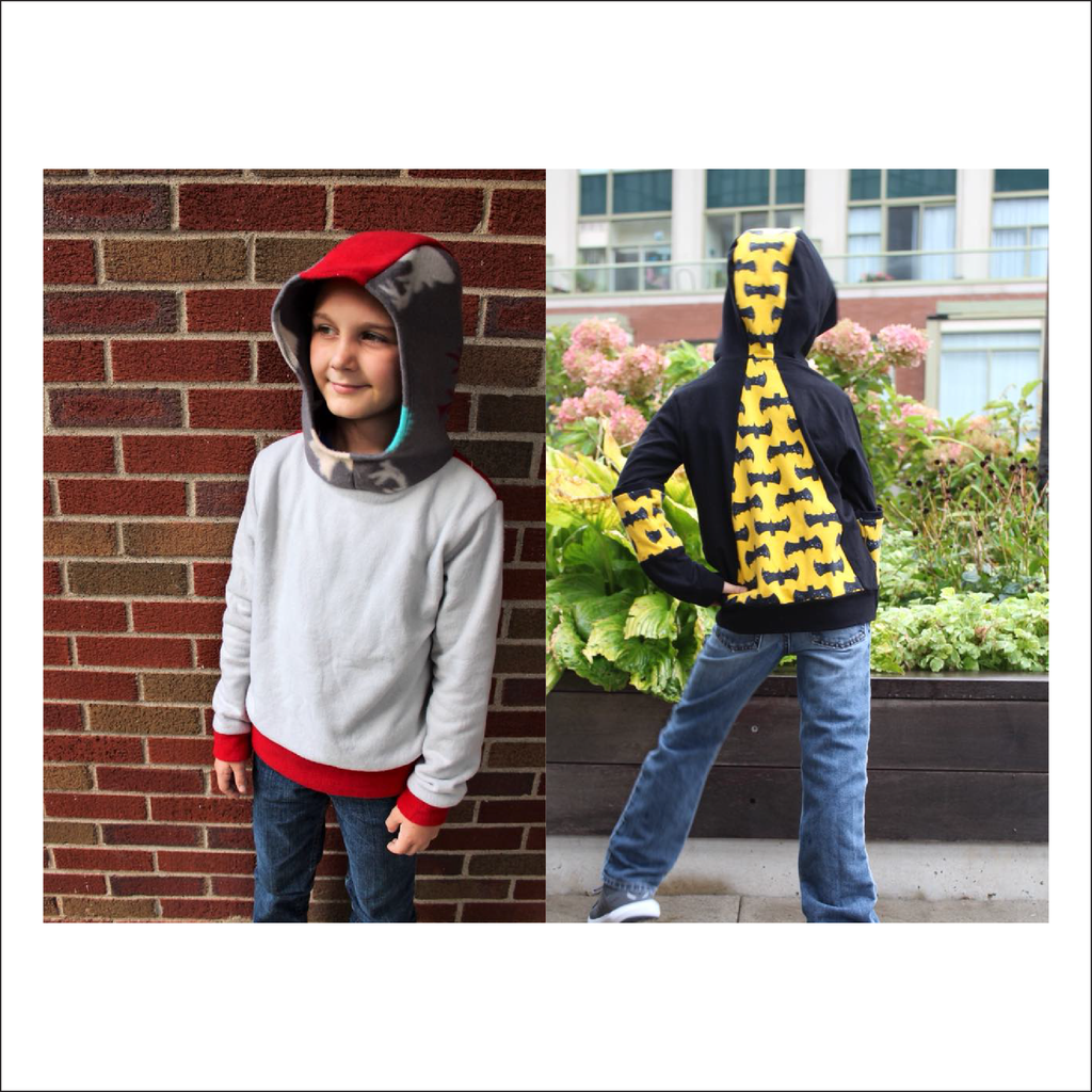 Mountain View Hoodie and Tee | Child Sizes 2T-14 | Beginner Level Sewing Pattern