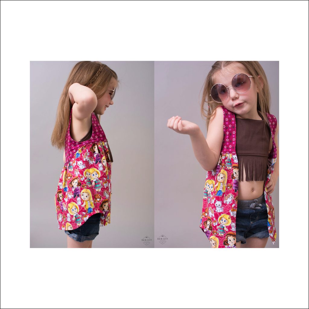 National Ave. Vest | Child Sizes 2T-10 | Beginner Level Sewing Pattern