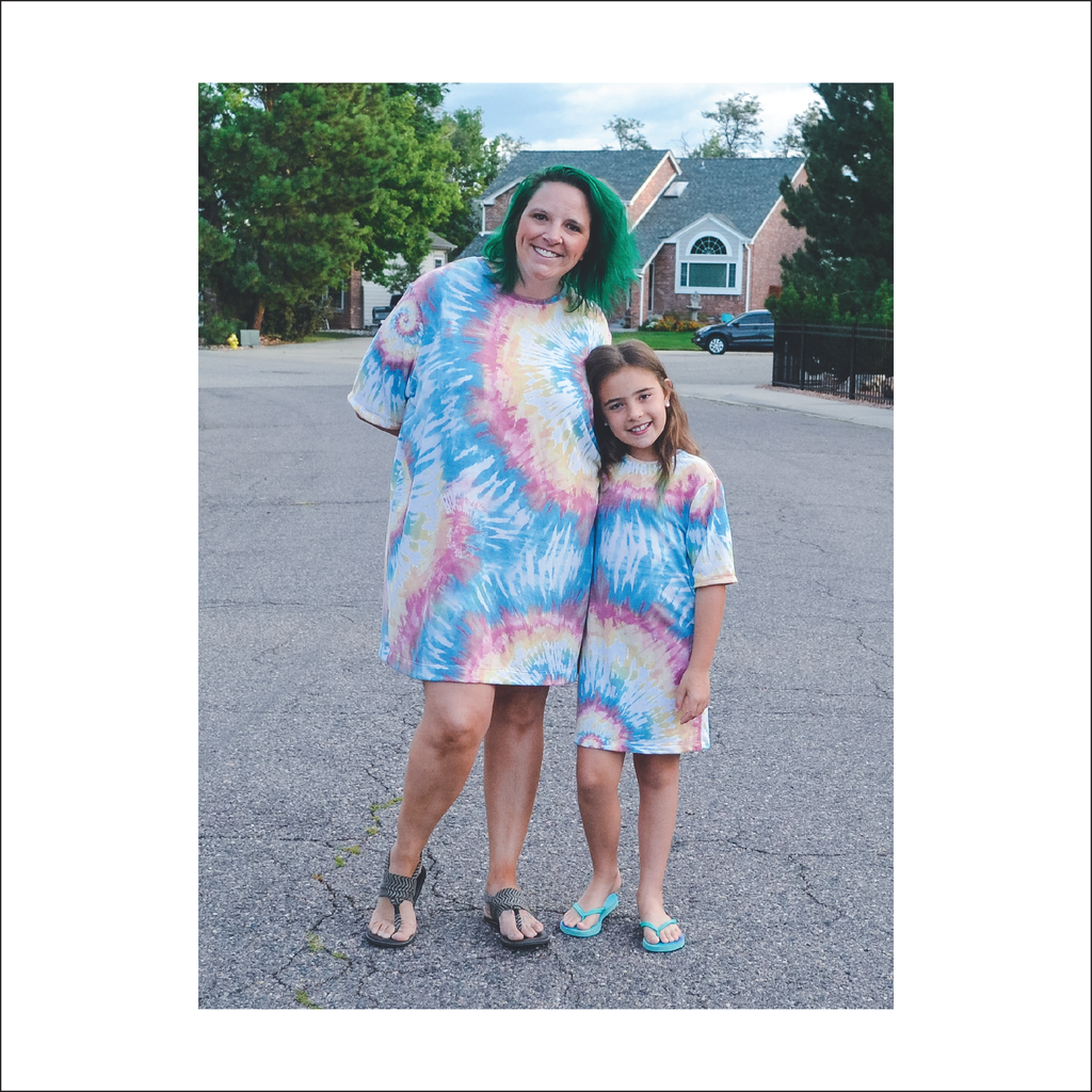 BUNDLE Oversized Tee Shirt Dress | Kids and Adult Sizes | Beginner Sewing Pattern