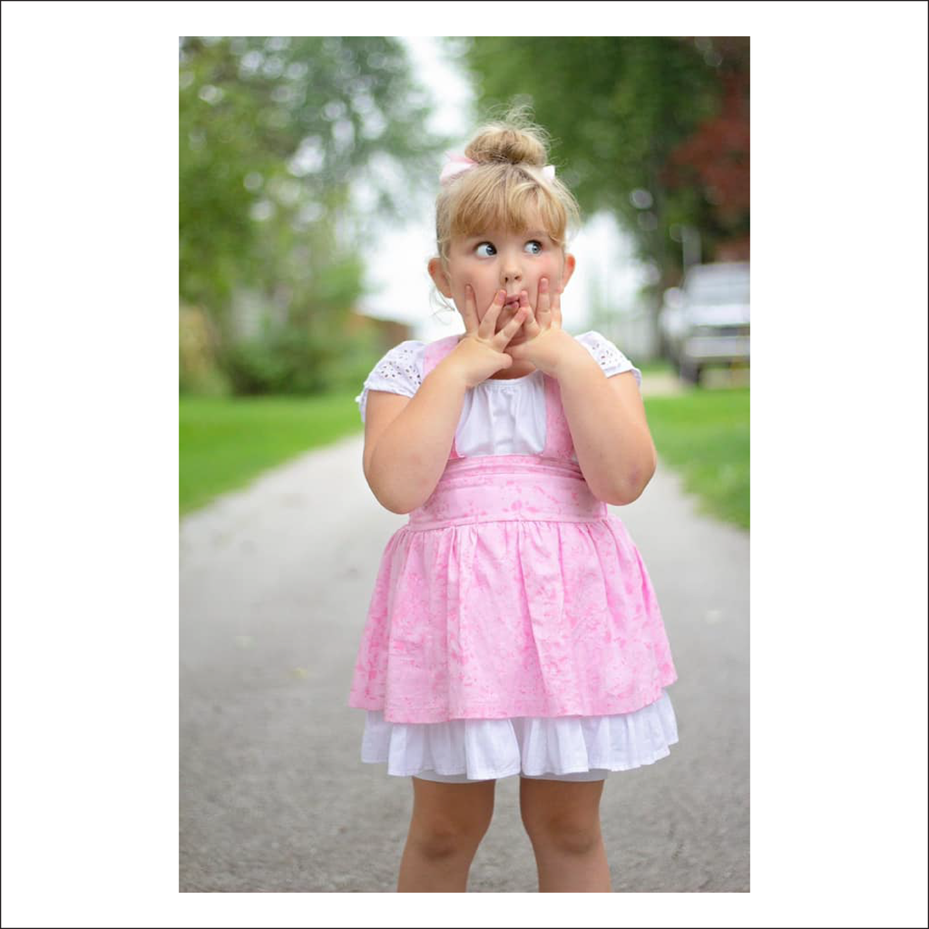 Vintage Lace Jumper Skirt | Child Sizes 12M-14 | Beginner Level Sewing Pattern